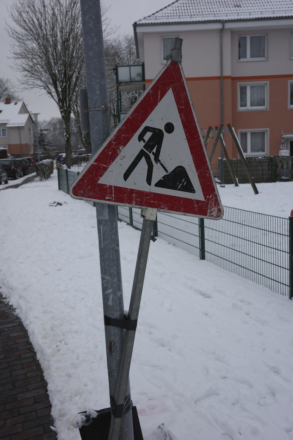 Schild ohne Baustelle